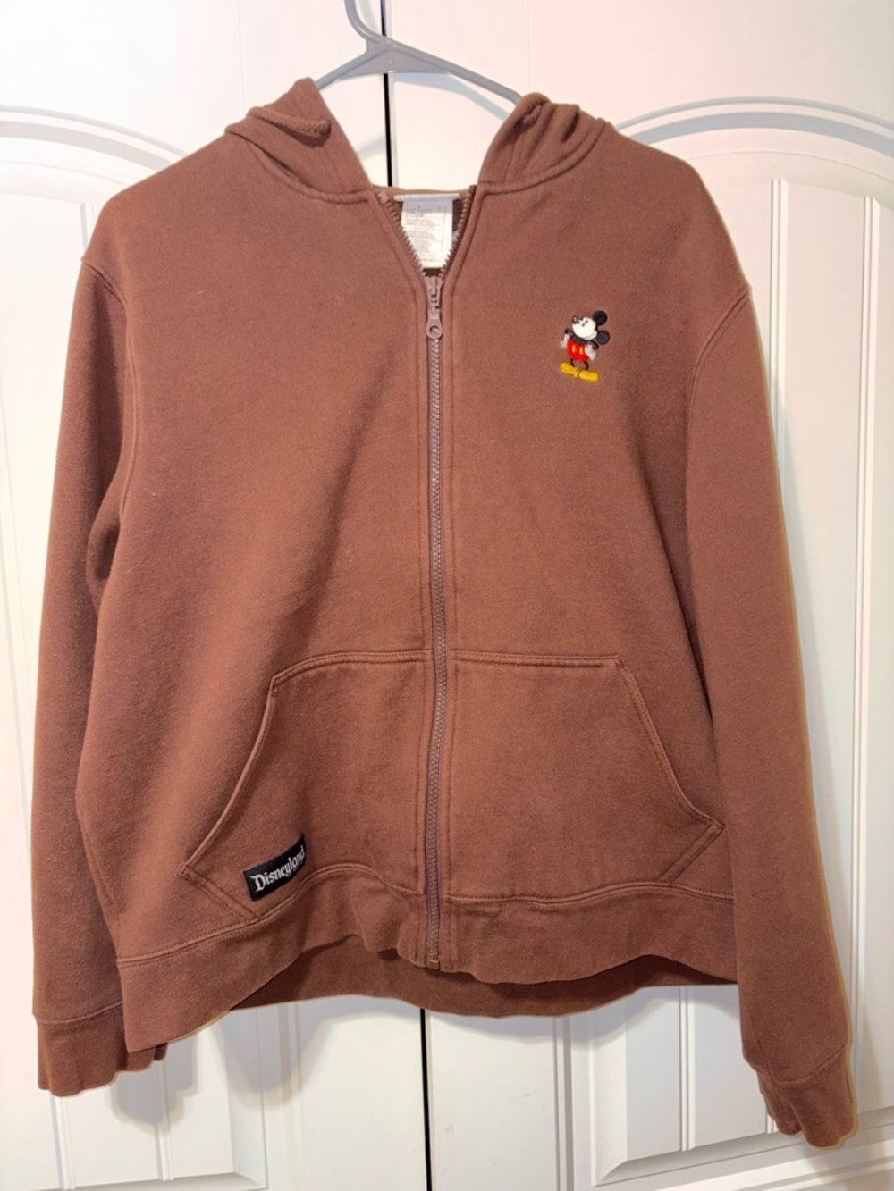 Disney Kids Brown Mickey Mouse Zip-Up Hooding XXL